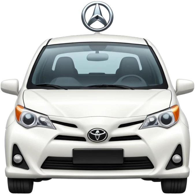 White Toyota car emoji