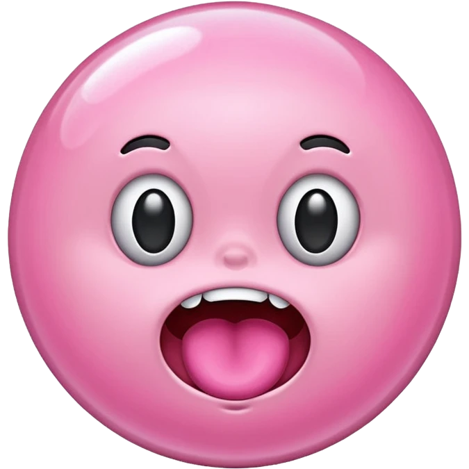 Chicle rosado emoji