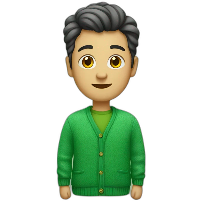 green cardigan emoji