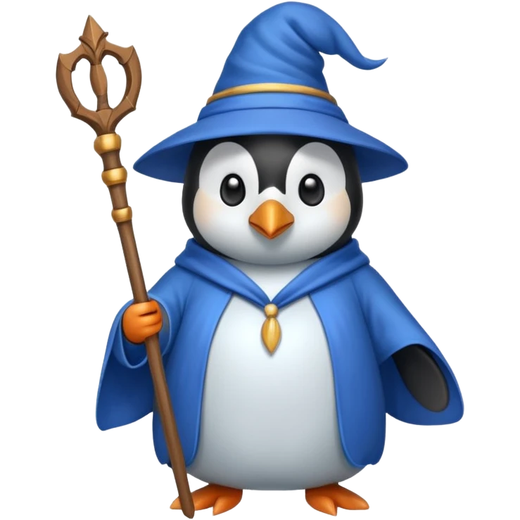 Penguin Wizard emoji