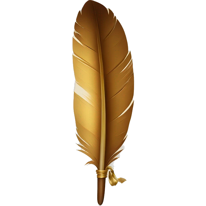 a feather quill and a scroll emoji