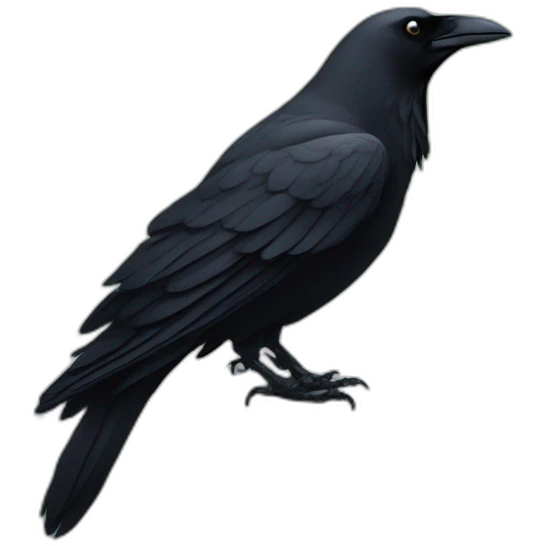 Crow-in-cementery emoji