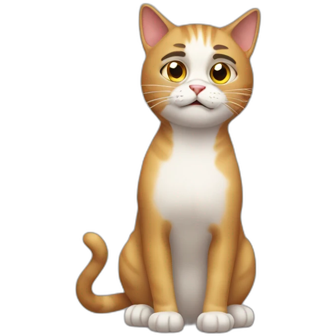 Frustrated cat emoji