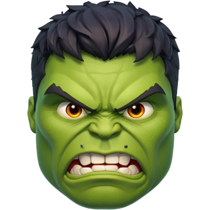 Hulk face emoji