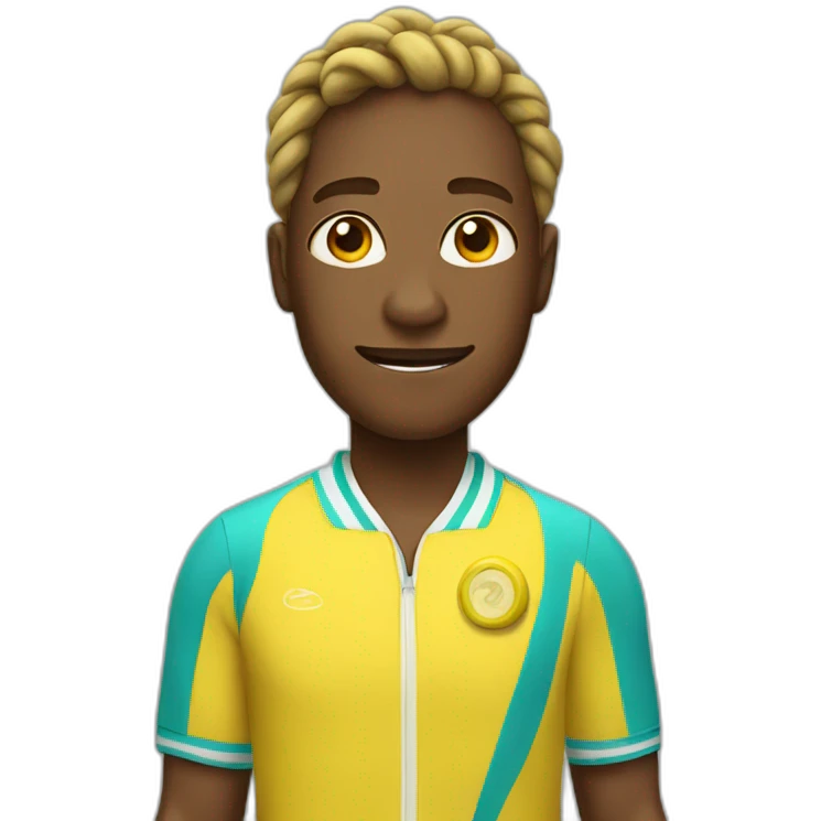 Humanlike Banana in a tennis uniform emoji