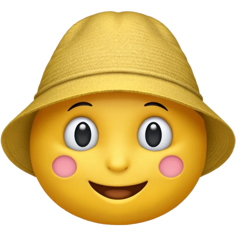 Einen Gelben Emoji mit Hut emoji