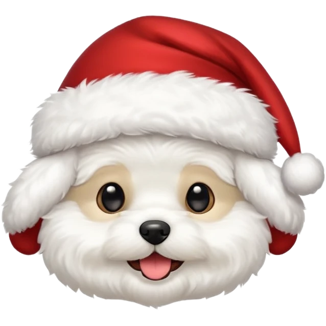 Bichon frisé emoji for x-mas emoji