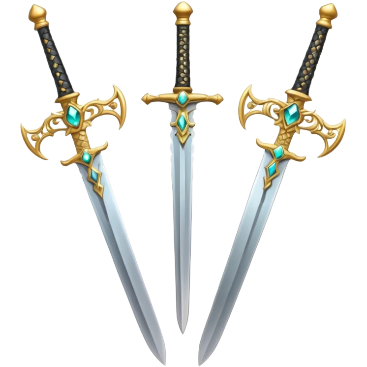 Create a two royal looking swords emoji