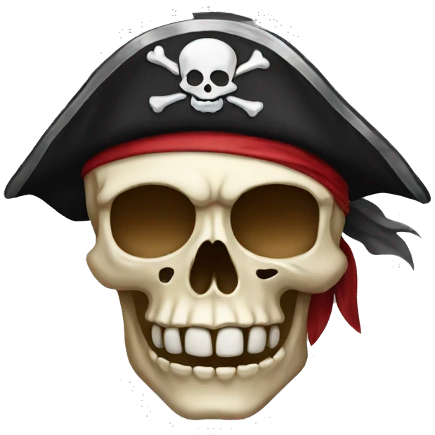 pirate skull emoji