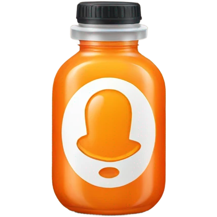 Orange Prescription bottle emoji