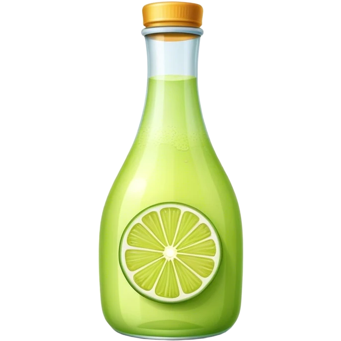 Lime juice bottle emoji