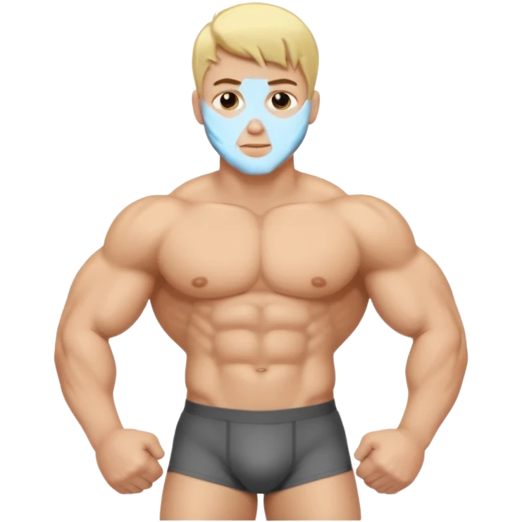 A blonde male with a big butt emoji