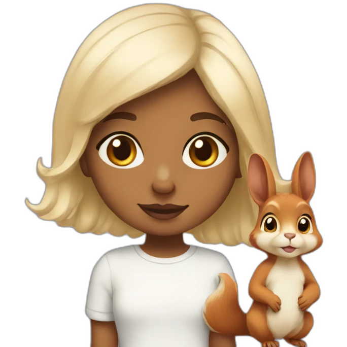 whitebabygirl-and-squirrel emoji