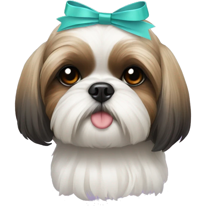 shihtzu with ribbon emoji