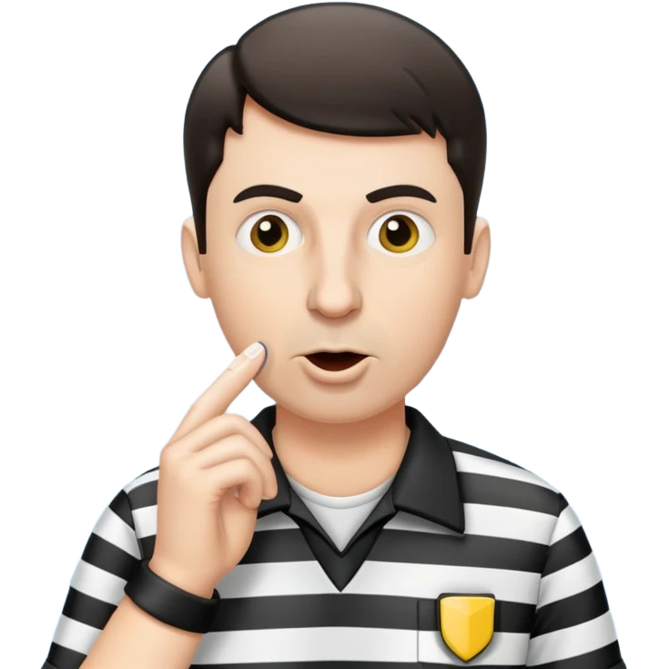 referee blowing whistle emoji