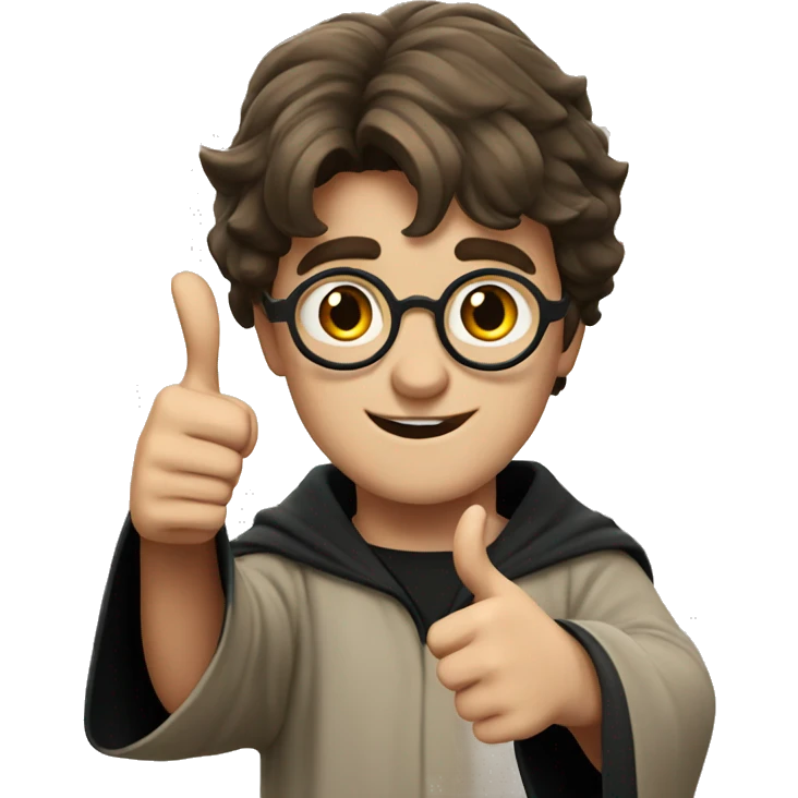 Harry Potter with thumbs up emoji