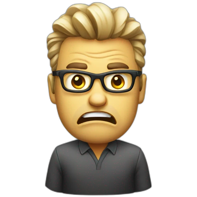 Angry art director emoji