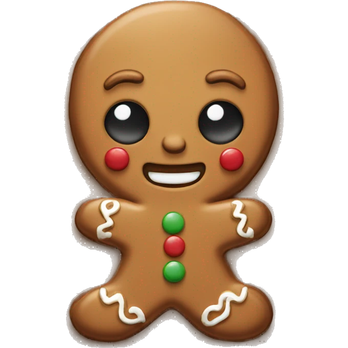 Gingerbread man emoji