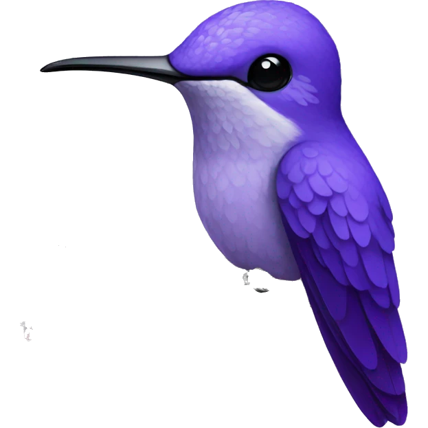 Violet hummingbird emoji