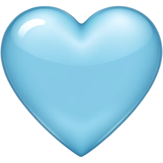 Light blue heart  emoji
