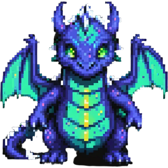 scary glowing dragon emoji
