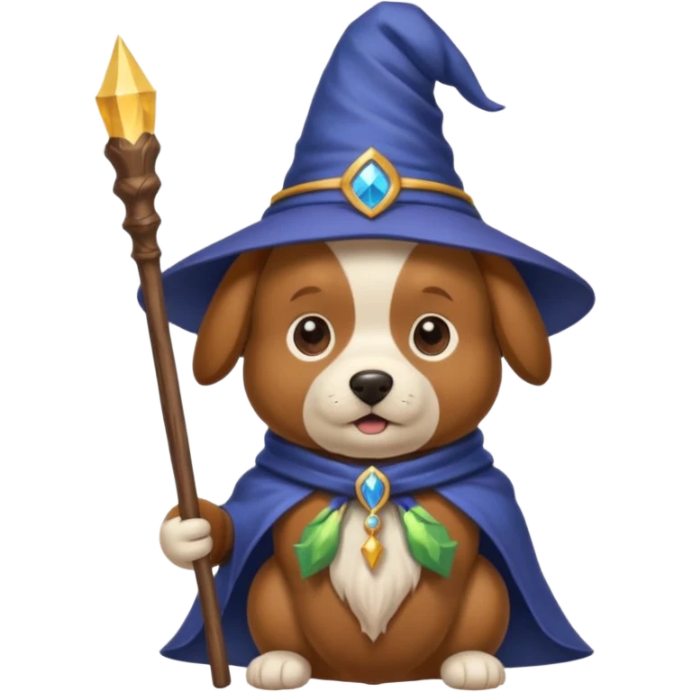 Dog wizard emoji