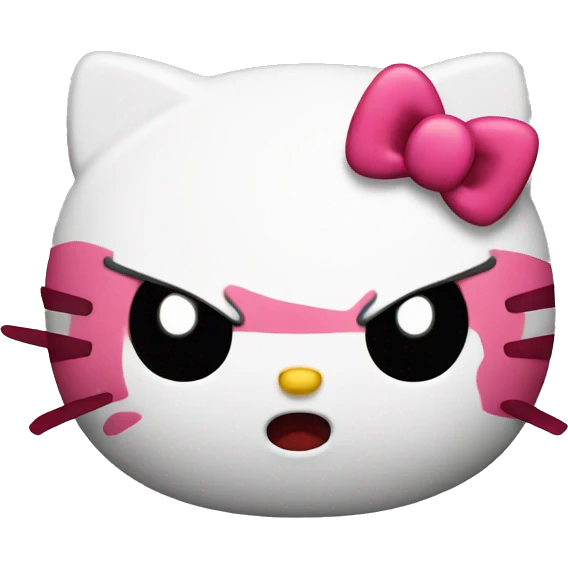 Hello Kitty being mad  emoji