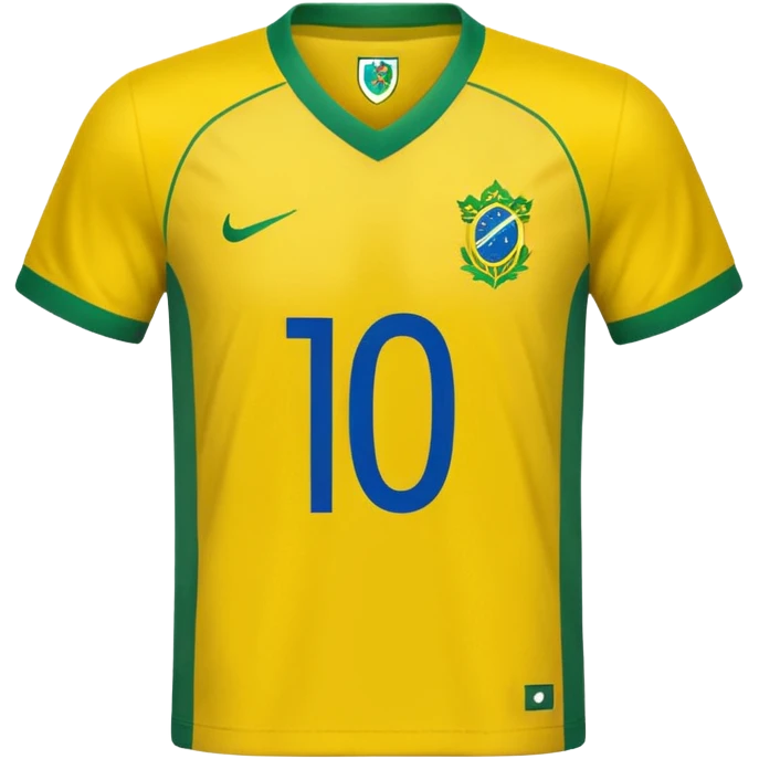 shirt of brazil number 10 emoji