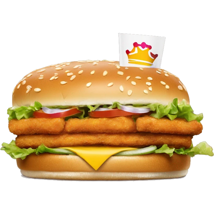Burger King original chicken sandwich one emoji