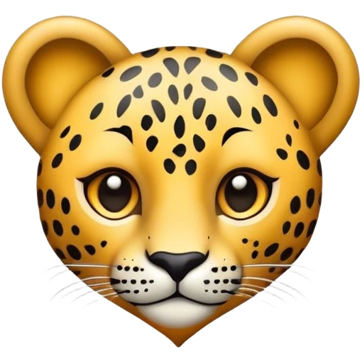 Corazón leopardo emoji
