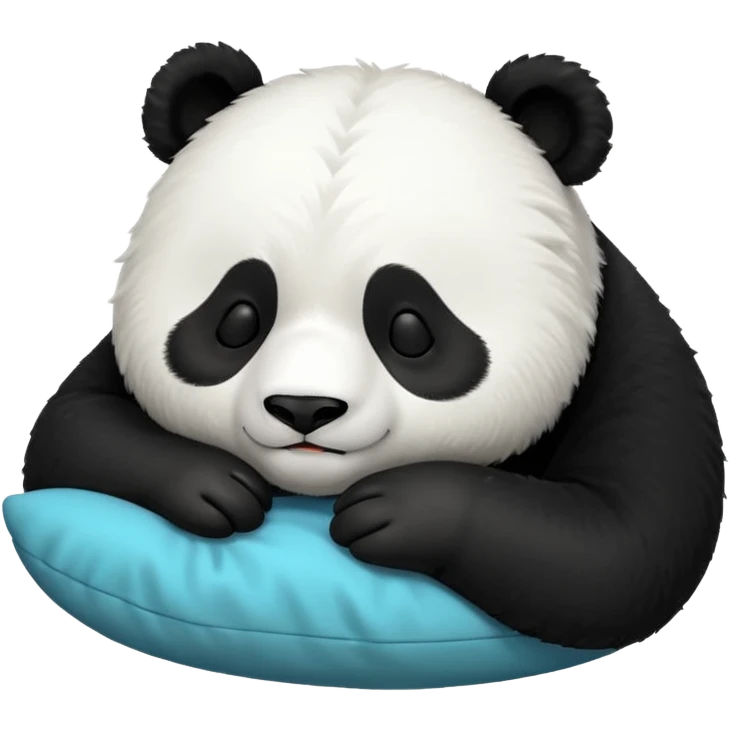 panda sleeping emoji with ZZZ above the head emoji