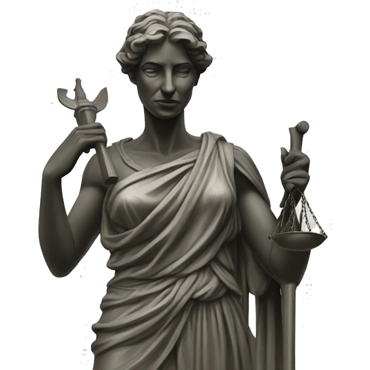 blind Justitia statue  emoji