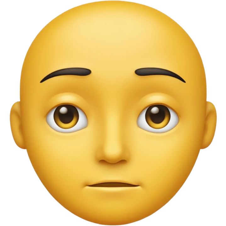 side eye emoji, simple, yellow face emoji