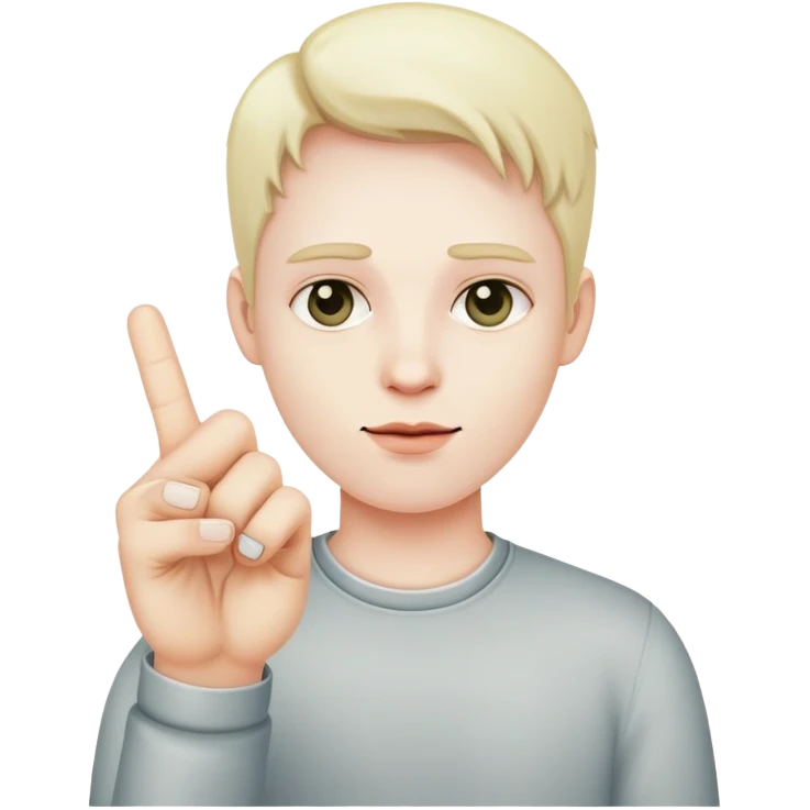 Mad person holding up a middle finger  emoji