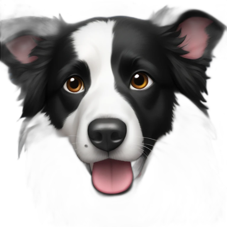 Darth vader border collie emoji
