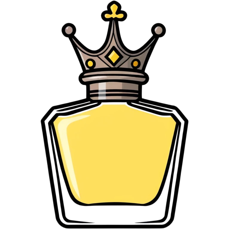 Perfume with crown emoji