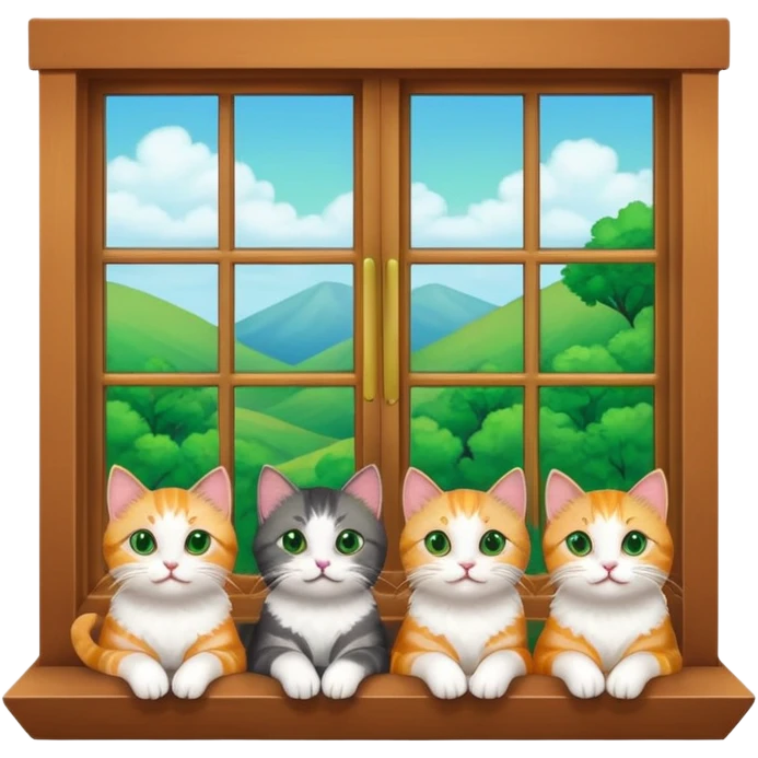 Cats on Windowsills emoji