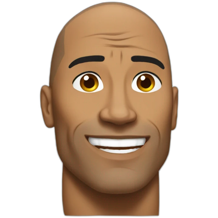The Rock on The Rock emoji