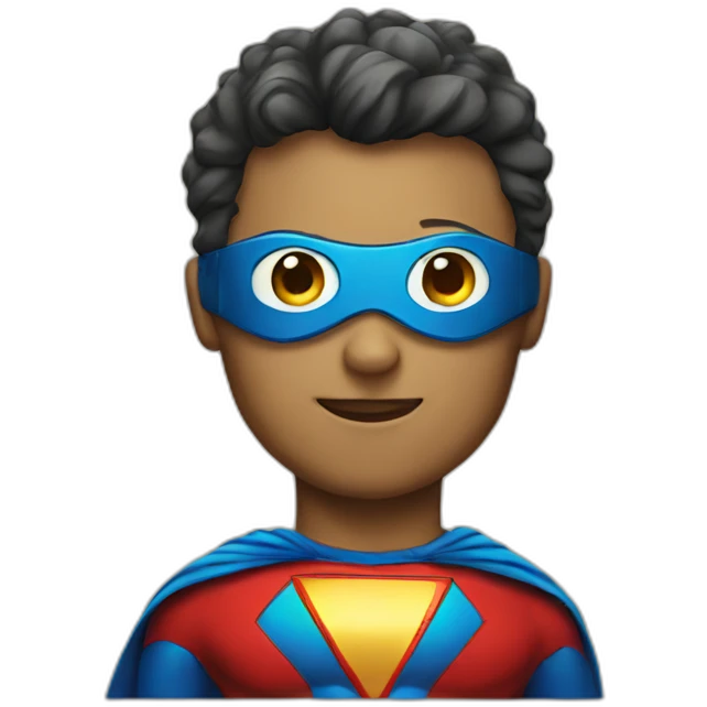 Superhero with laser eyes emoji