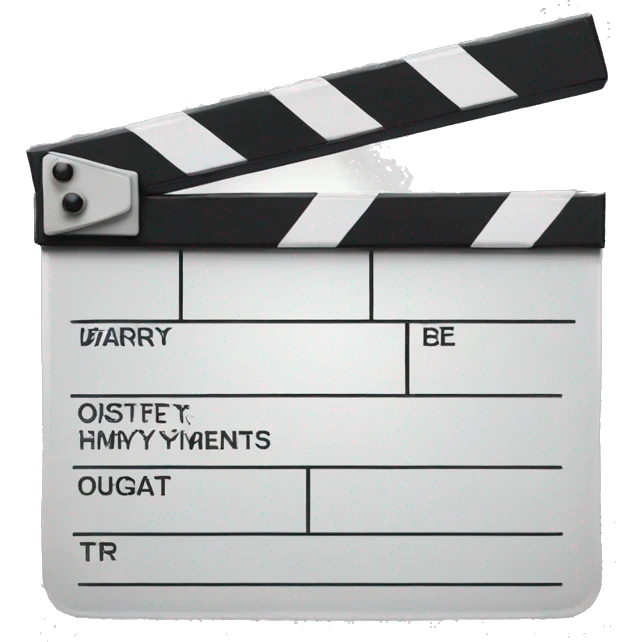 clapperboard movie emoji  emoji
