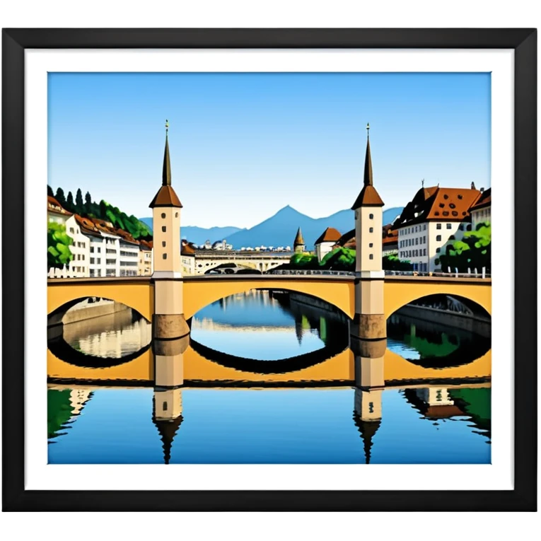 Kappelbrücke Luzern emoji