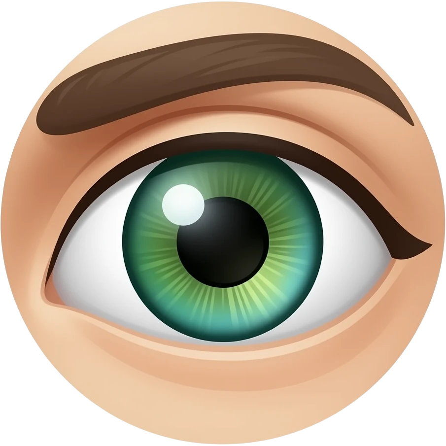 Yeşil göz emoji