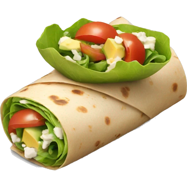 healthy wrap emoji