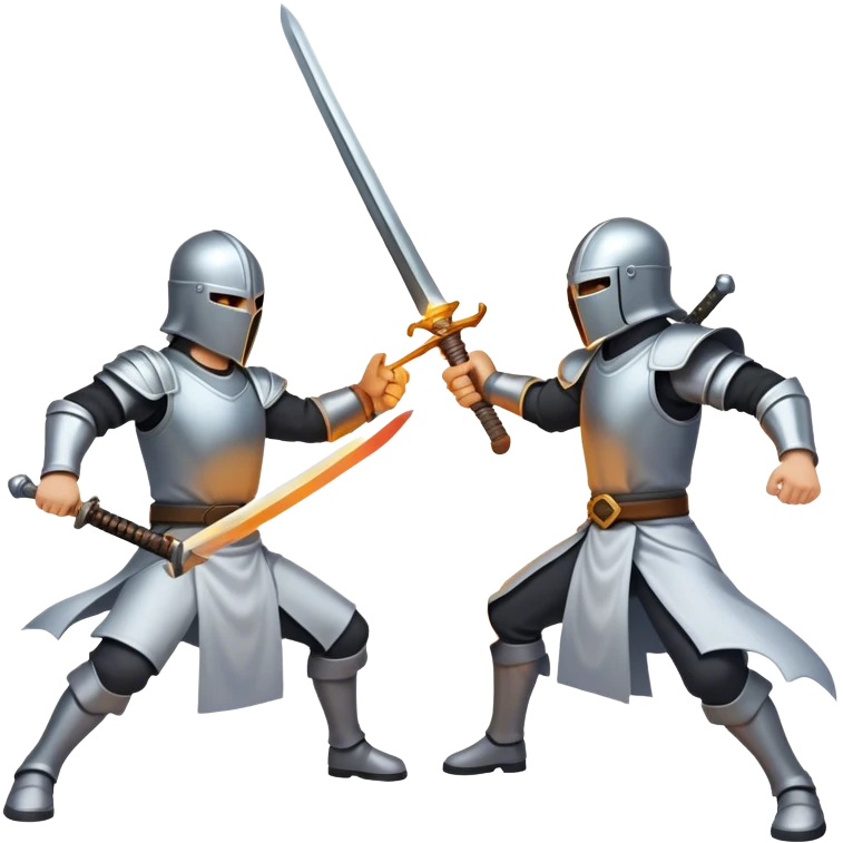 Sword fighting  emoji