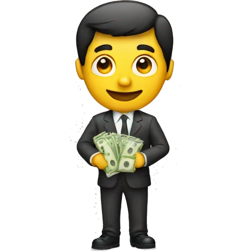 A man with money  emoji