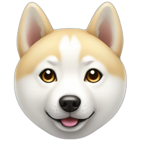 white shiba inu emoji