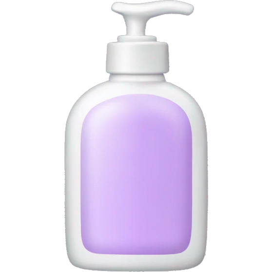 Light purple lotion bottle emoji