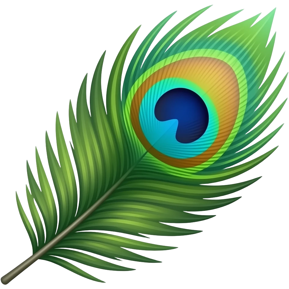 Peocock feather emoji