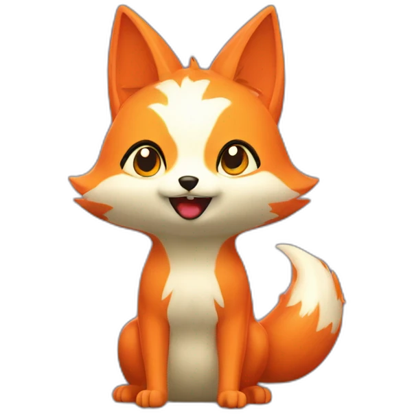 Kitsune fruit from blox fruits emoji