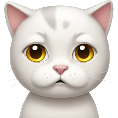 a sad cat emoji